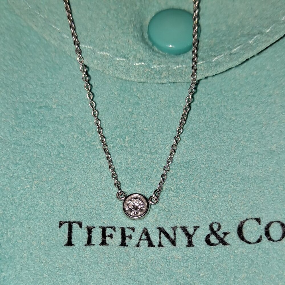Tiffany&Co diamond by the yard necklace in platinum